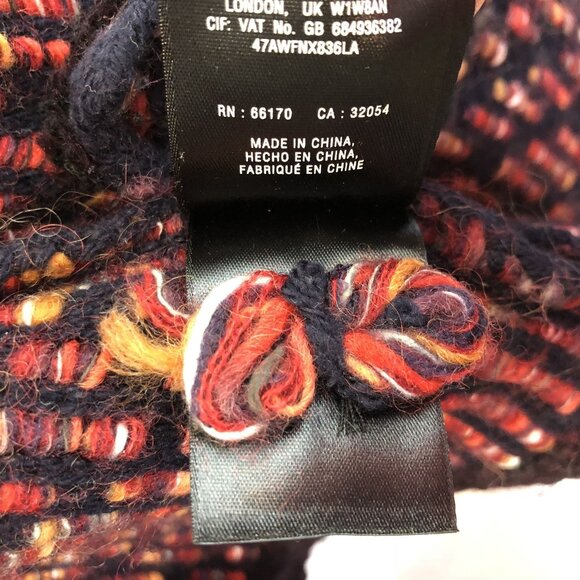 Anthropologie Moth Keavy Textured Open Front Cardigan Sweater Size L Mohair Wool - Picture 10 of 12